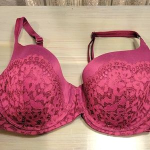 NEW Sexy Victoria's Secret burgundy lace bra..36DD.